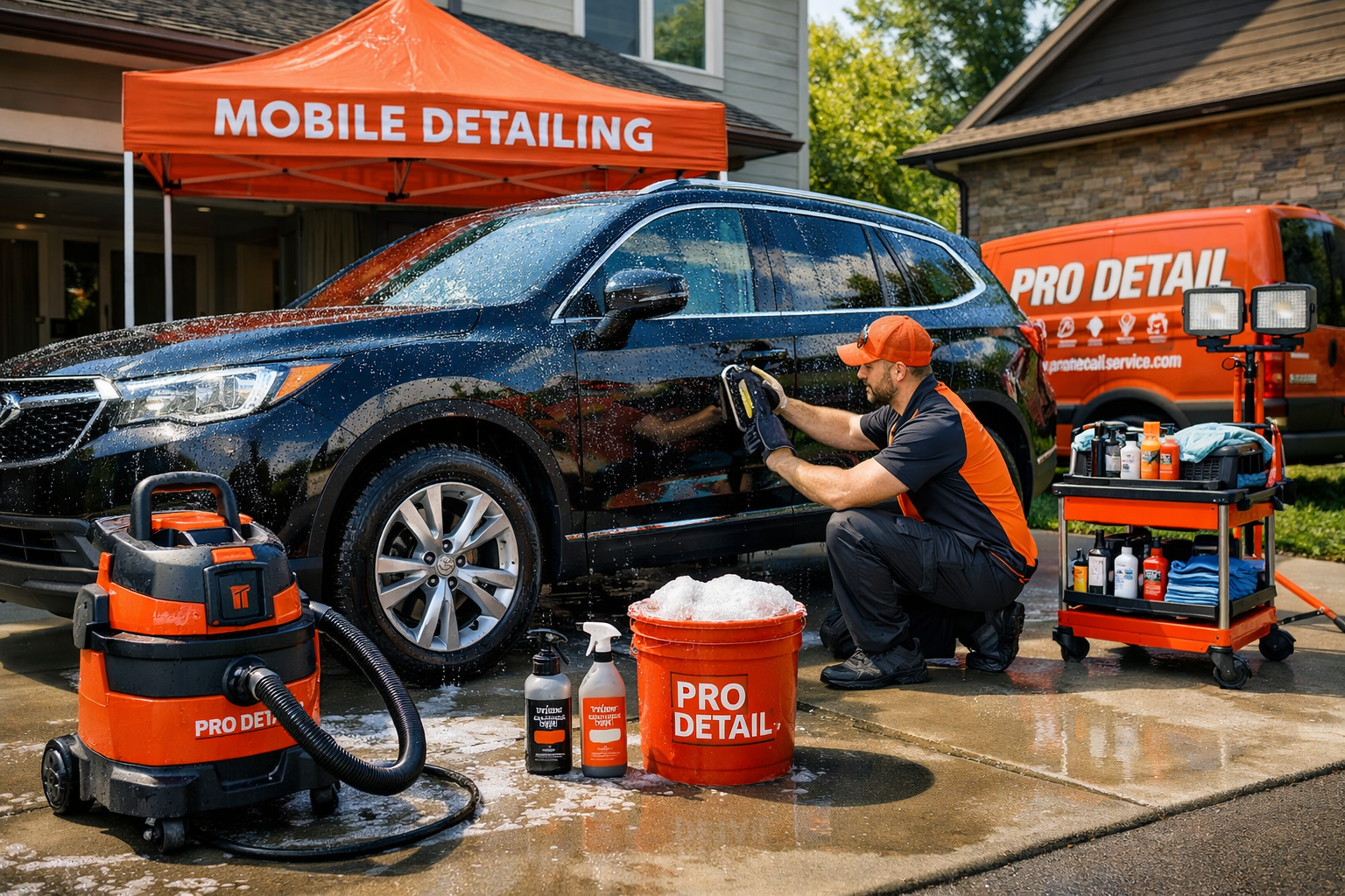 Service car wash detail